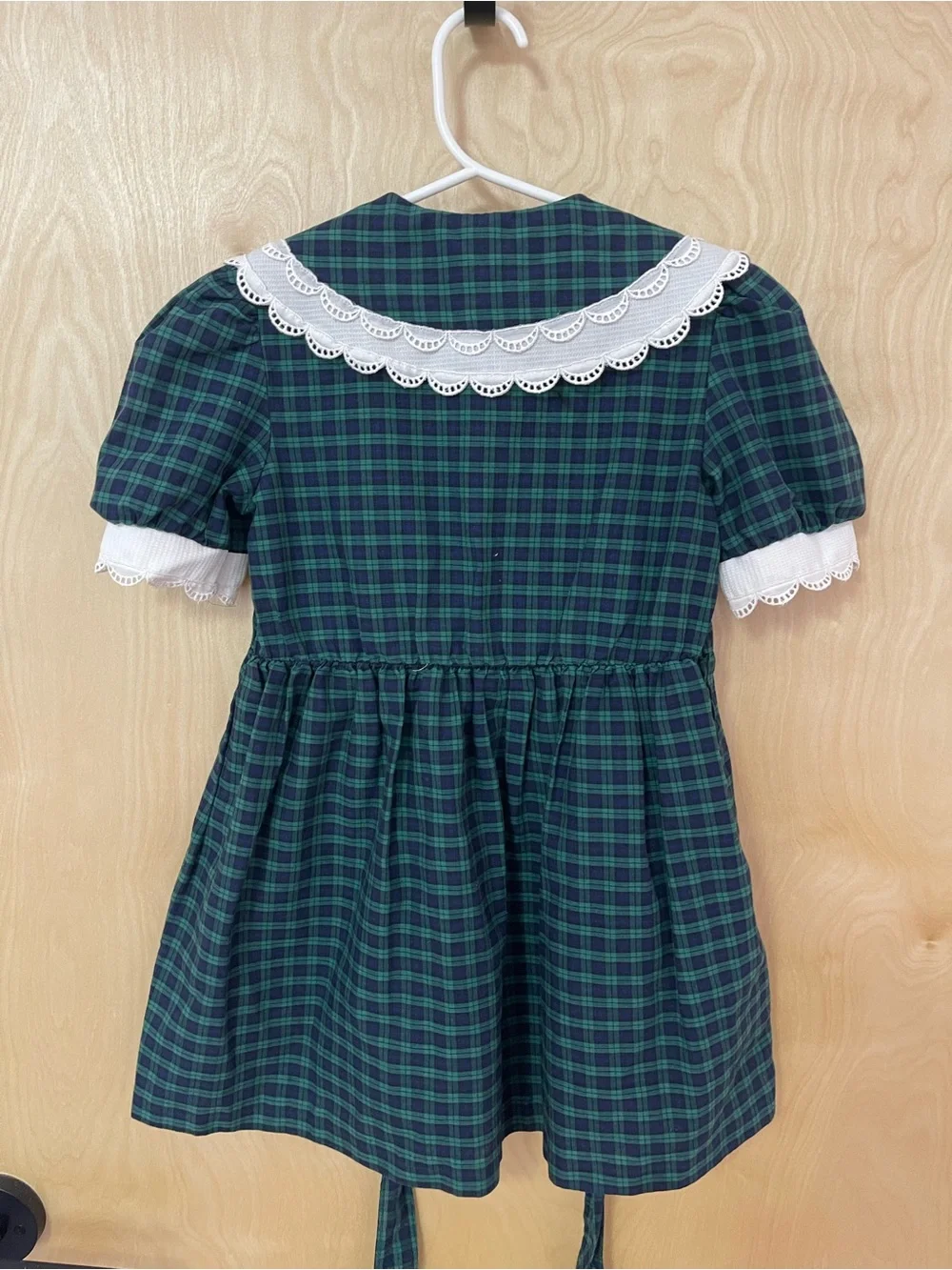 Vintage Plaid Girls Dress